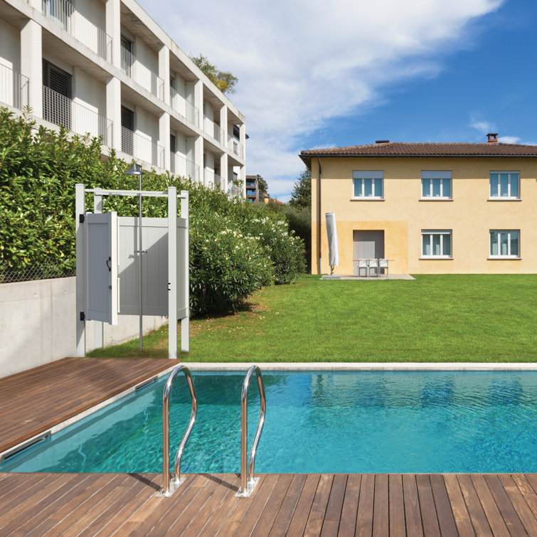 Barrette Outdoor Living 4 ft. x 4 ft. Outdoor Shower Stall Kit with Un